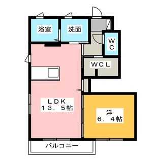 ルミエールノア【1階】の間取り