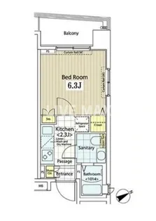 カスタリア銀座II【5階】の間取り