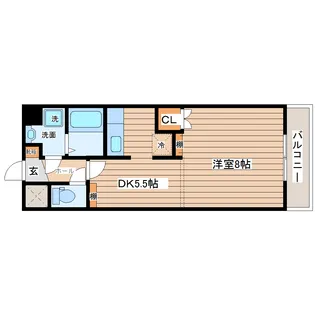 ロンディーヌI長町【4階】の間取り