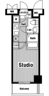 グランド・ガーラ南麻布【10階】の間取り