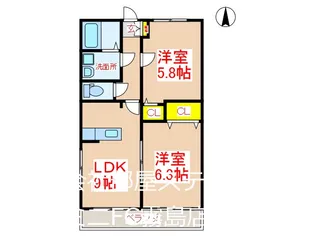 第二タクトマンション【1階】の間取り