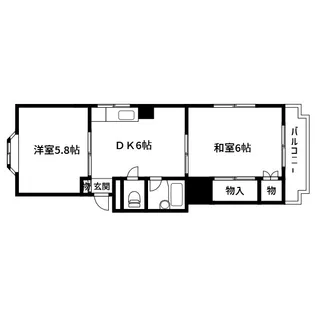 メゾン黒川【1階】の間取り