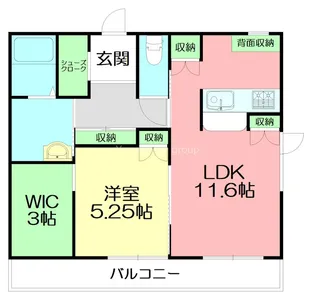 こゆるぎR/T【3階】の間取り