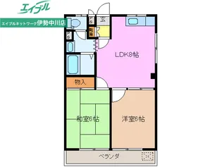 ラ・エスペール707【2階】の間取り