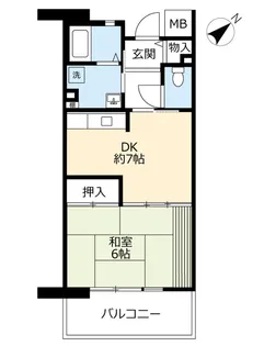 URグリーンヒルズ御影【2階】の間取り