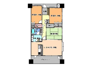 アバンサード元今泉【12階】の間取り