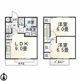 花水木【2階】の間取り
