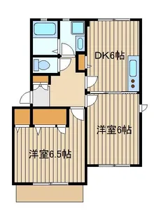 リビオンスリーエム【1階】の間取り
