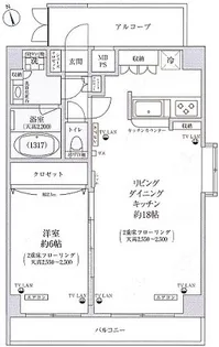アーバンツリー白山【14階】の間取り