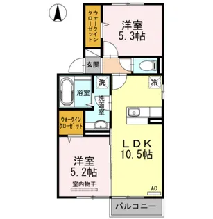 イオス B棟【2階】の間取り