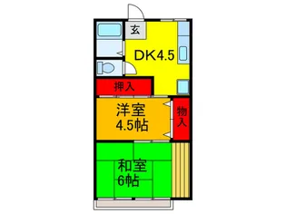 玉串西ハイム【1階】の間取り