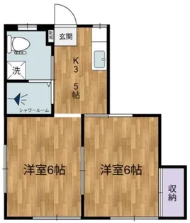 チェリーコーポ【1階】の間取り