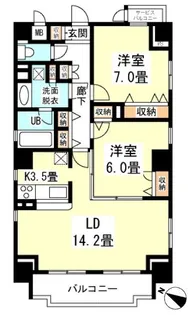 ヴェルデュール本郷 壱番館【6階】の間取り