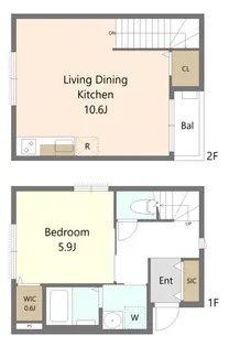 FICASA南蒲田【1階】の間取り