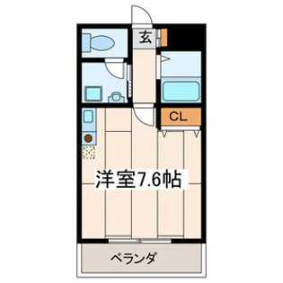 ヴェルテHATAYAMA【2階】の間取り