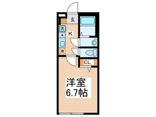 カインドネス八王子中央B棟【1階】の間取り