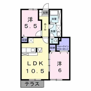 夢が丘ガーデンハイツII【1階】の間取り