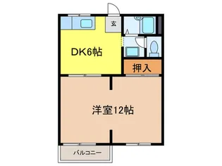 ドミ-ル旭A棟【2階】の間取り