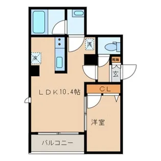シャーメゾン矢口南【1階】の間取り