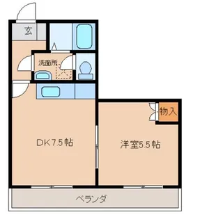 エルパティオ京町【2階】の間取り