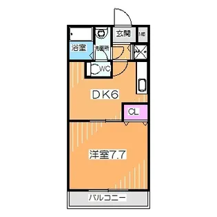 ボナール鳳南【1階】の間取り
