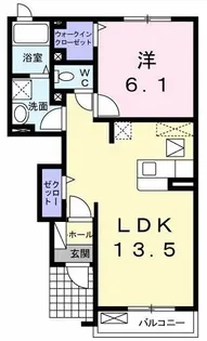 グランコルC【1階】の間取り