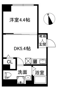 CREAL新富町(クリアル新富町)【3階】の間取り