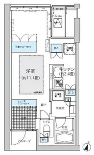 ガーデニエール砧ウエスト【4階】の間取り