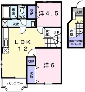 エルガーデンパレスI【2階】の間取り