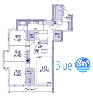 Sank Verde【2階】の間取り