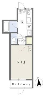 スワンレークII【1階】の間取り