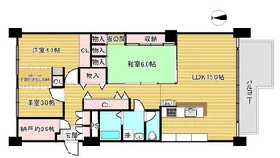 岡本エクセル【2階】の間取り