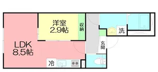 リリィ【1階】の間取り