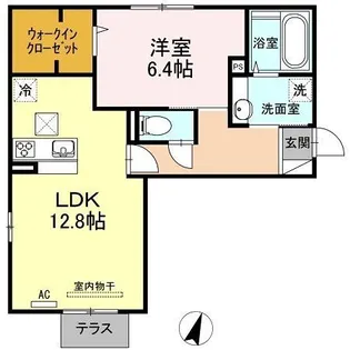 ポラリスうすき【2階】の間取り