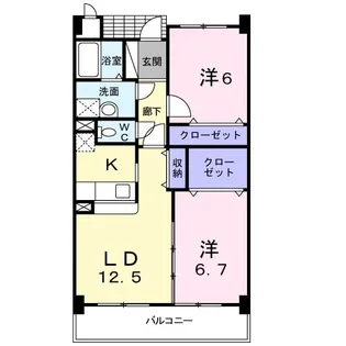 パラディヒラムネ2【2階】の間取り