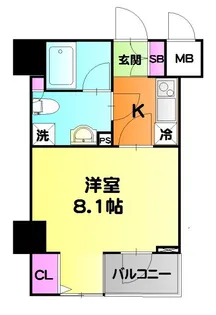 GROWS綾瀬【8階】の間取り