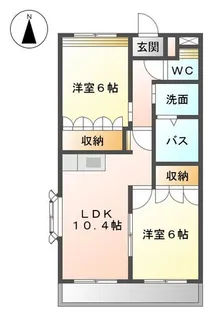フォンテーヌ【1階】の間取り