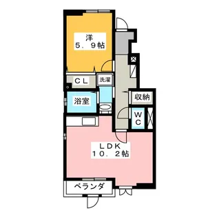 コスモス A【1階】の間取り