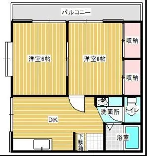 コーポ萩が丘【2階】の間取り