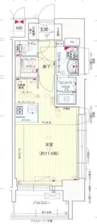 プレサンス ジェネ 葵【5階】の間取り