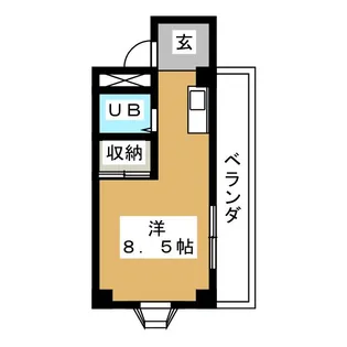 シティハウス八剣【4階】の間取り