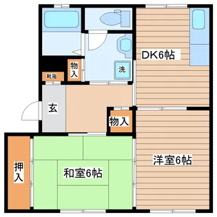エステート輝A【2階】の間取り
