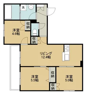 オリーブハウス新宿【2階】の間取り