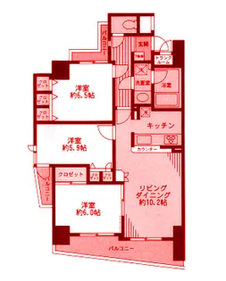ナイスアーバン横浜プロムナード【8階】の間取り