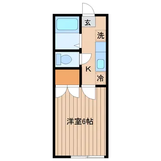 コートパレス国見【2階】の間取り