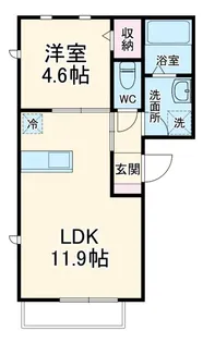 センチュリーハイム鴨宮【1階】の間取り