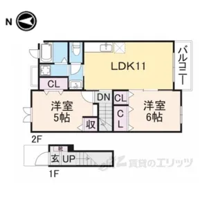 ガーデンハウスMUB棟【2階】の間取り