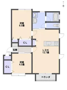 メイプルハイツIII C棟【1階】の間取り