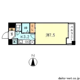サントーク大久保【3階】の間取り