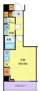 ジェノヴィア中野島【4階】の間取り